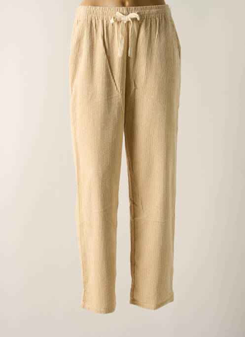 Pantalon droit beige GRACE & MILA pour femme