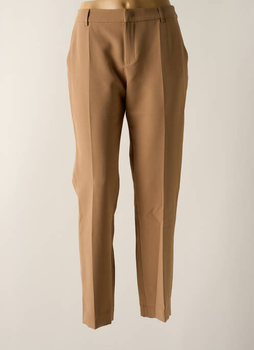 Pantalon droit marron SIGNE NATURE pour femme