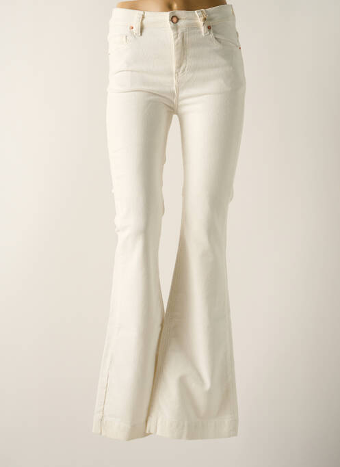 Pantalon flare beige BSB pour femme