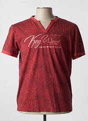 T-shirt rouge DELAHAYE pour homme seconde vue