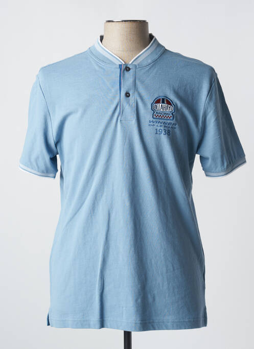 Polo bleu DELAHAYE pour homme