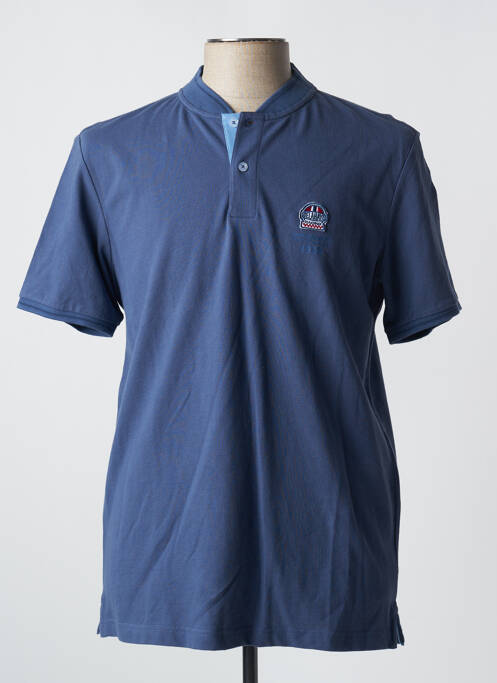 Polo bleu DELAHAYE pour homme