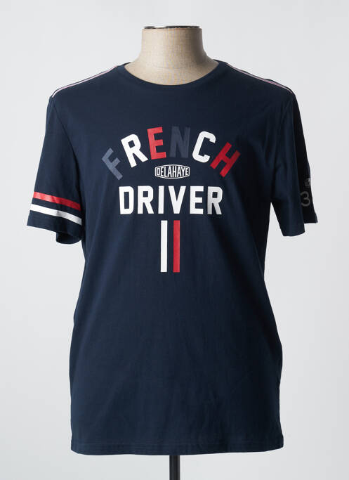 T-shirt bleu DELAHAYE pour homme