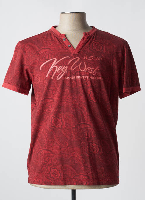 T-shirt rouge DELAHAYE pour homme