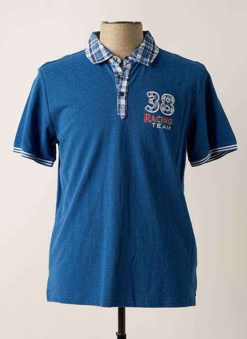 Polo bleu DELAHAYE pour homme