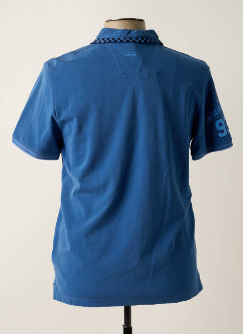 Polo bleu DELAHAYE pour homme