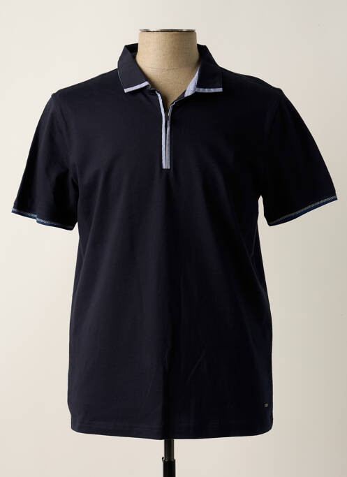 Polo bleu DELAHAYE pour homme