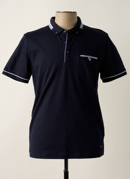 Polo bleu DELAHAYE pour homme