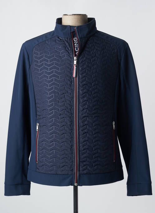 Veste casual coupe droite bleu DELAHAYE homme