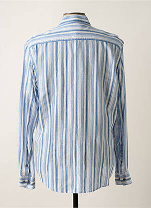 Chemise manches longues manches longues bleu DELAHAYE homme
