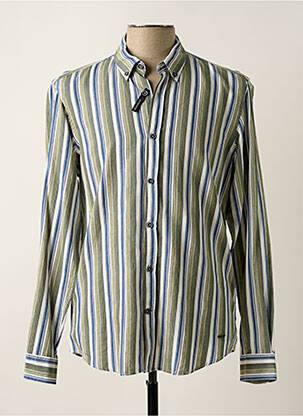 Chemise manches longues manches longues vert DELAHAYE homme