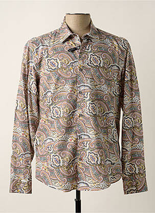 Chemise manches longues manches longues vert DELAHAYE homme