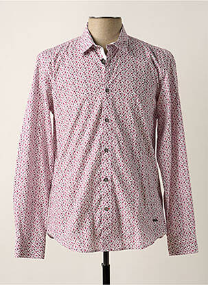 Chemise manches longues imprimé fleurs rose DELAHAYE homme