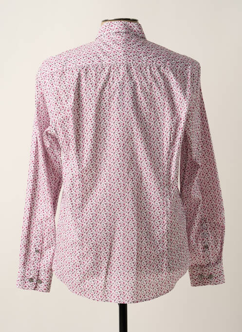 Chemise manches longues rose DELAHAYE pour homme