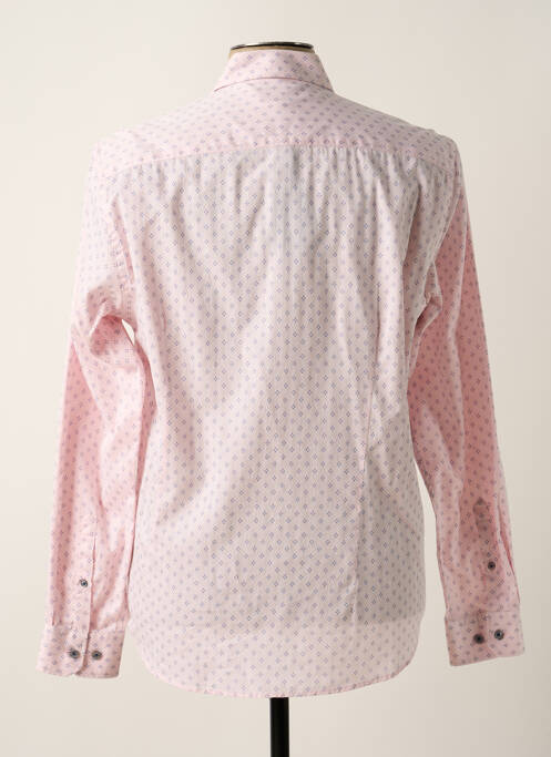 Chemise manches longues rose DELAHAYE pour homme