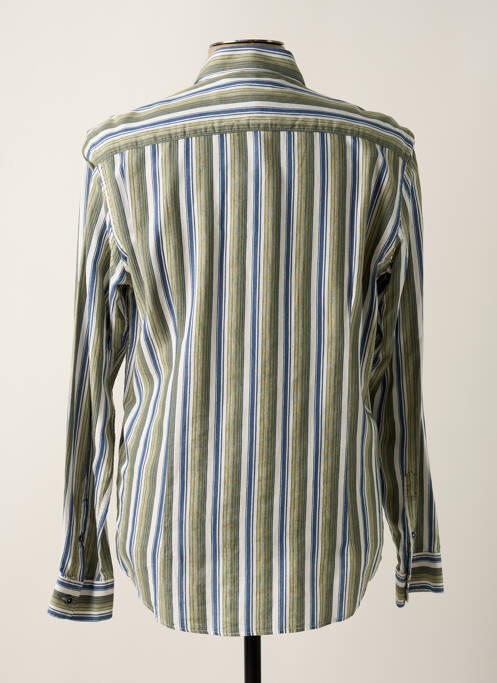 Chemise manches longues vert DELAHAYE pour homme