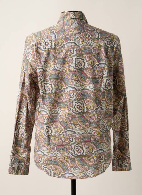 Chemise manches longues vert DELAHAYE pour homme