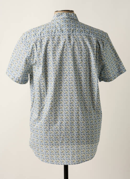 Chemise manches courtes bleu DELAHAYE pour homme