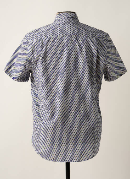 Chemise manches courtes bleu DELAHAYE pour homme