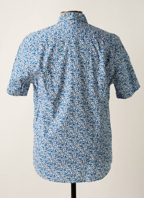 Chemise manches courtes bleu DELAHAYE pour homme