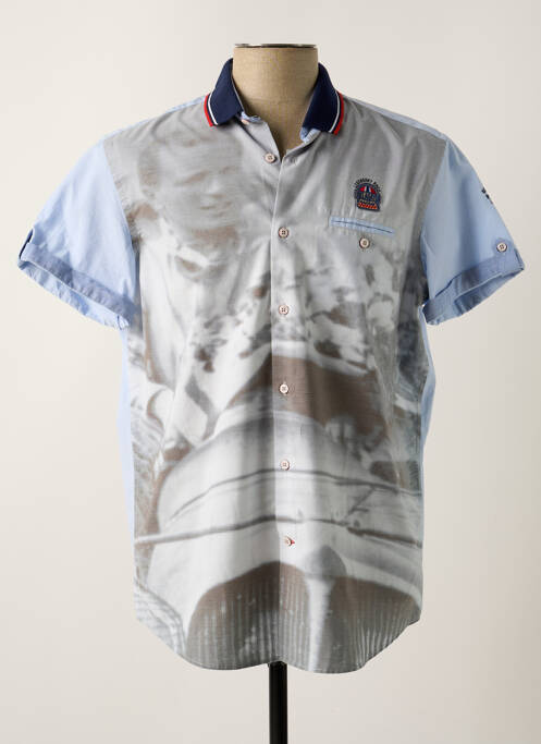 Chemise manches courtes gris DELAHAYE pour homme