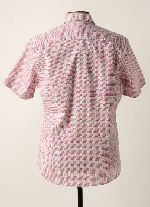 Chemise manches courtes rouge DELAHAYE pour homme