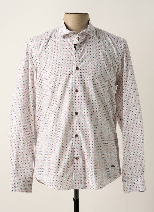 Chemise manches longues blanc DELAHAYE pour homme