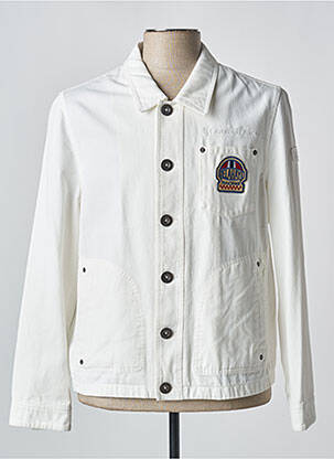Veste casual fermeture boutonnée sur le devant blanc DELAHAYE homme