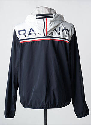 Coupe-vent poches a capuche bleu DELAHAYE homme