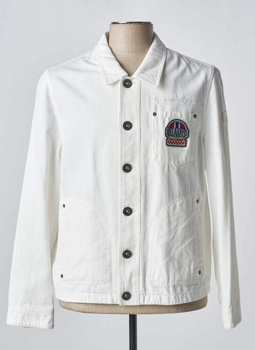 Veste casual blanc DELAHAYE pour homme