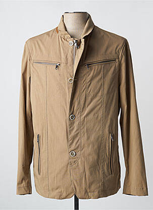 Veste casual poignets boutonnés avec fente beige DELAHAYE homme