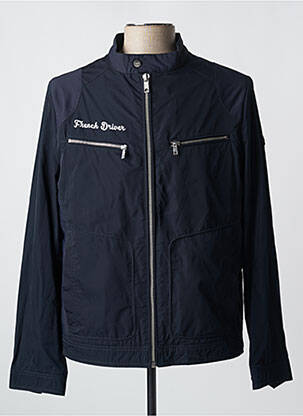 Veste casual poignets poignets élastiqués bleu DELAHAYE homme