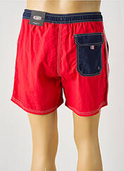 Short de bain rouge DELAHAYE pour homme seconde vue