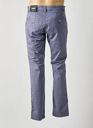 Pantalon chino tissage popeline taille normale violet DELAHAYE homme