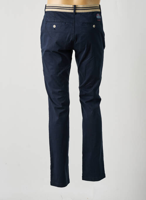 Pantalon chino bleu DELAHAYE pour homme