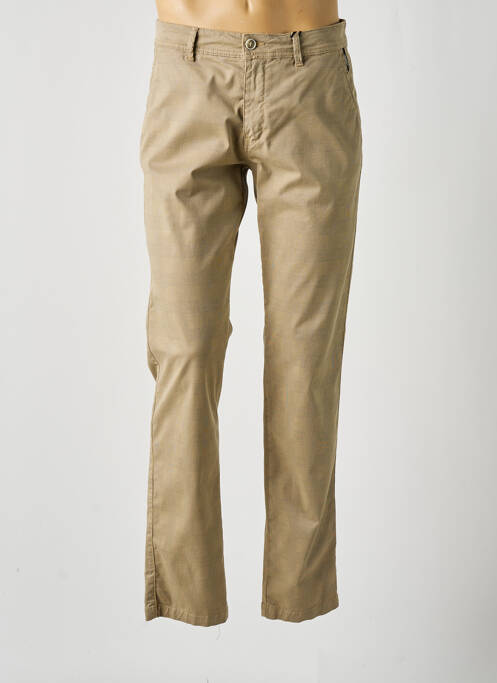 Pantalon chino marron DELAHAYE pour homme