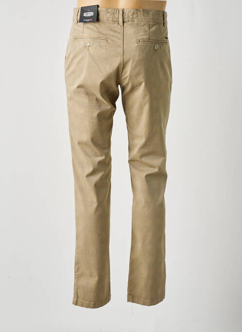 Pantalon chino marron DELAHAYE pour homme