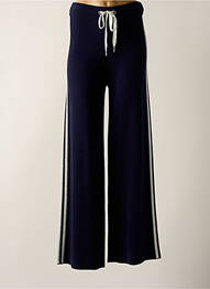 Jegging broderie galons latéraux taille normale bleu DELAHAYE femme
