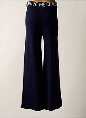 Jegging broderie galons latéraux taille normale bleu DELAHAYE femme