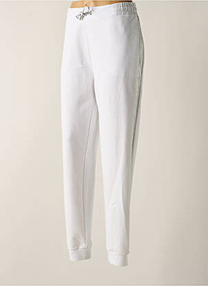 Jegging broderie galons latéraux taille normale blanc DELAHAYE femme