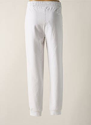 Jegging broderie galons latéraux taille normale blanc DELAHAYE femme