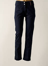 Pantalon slim stretch taille normale bleu DELAHAYE femme