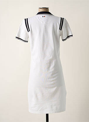 Robe mi-longue manches courtes manches courtes blanc DELAHAYE femme