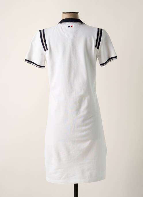 Robe mi-longue manches courtes manches courtes blanc DELAHAYE femme