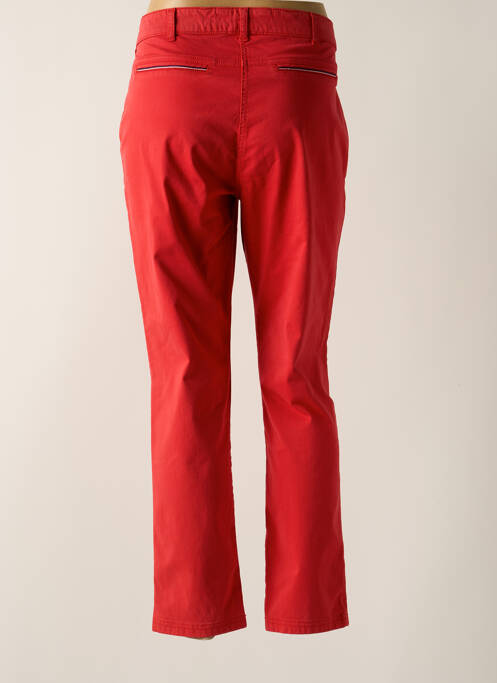 Pantalon chino rouge DELAHAYE pour femme