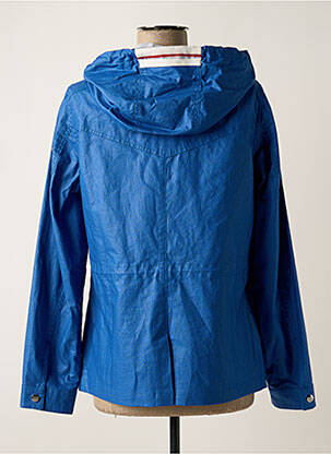 Coupe-vent manches longues a capuche bleu DELAHAYE femme