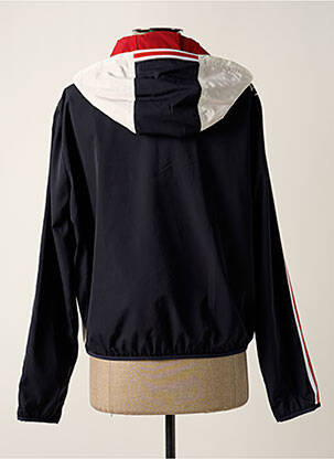 Coupe-vent poches a capuche bleu DELAHAYE femme
