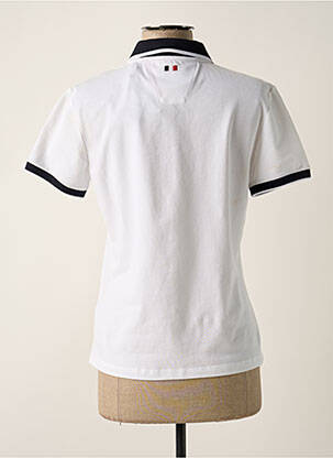 Polo broderie manches courtes blanc DELAHAYE femme