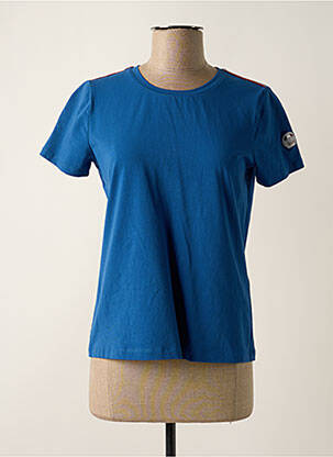 T-shirt imprimé fantaisie manches courtes bleu DELAHAYE femme