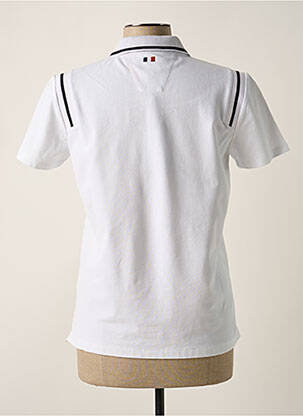 Polo broderie manches courtes blanc DELAHAYE femme